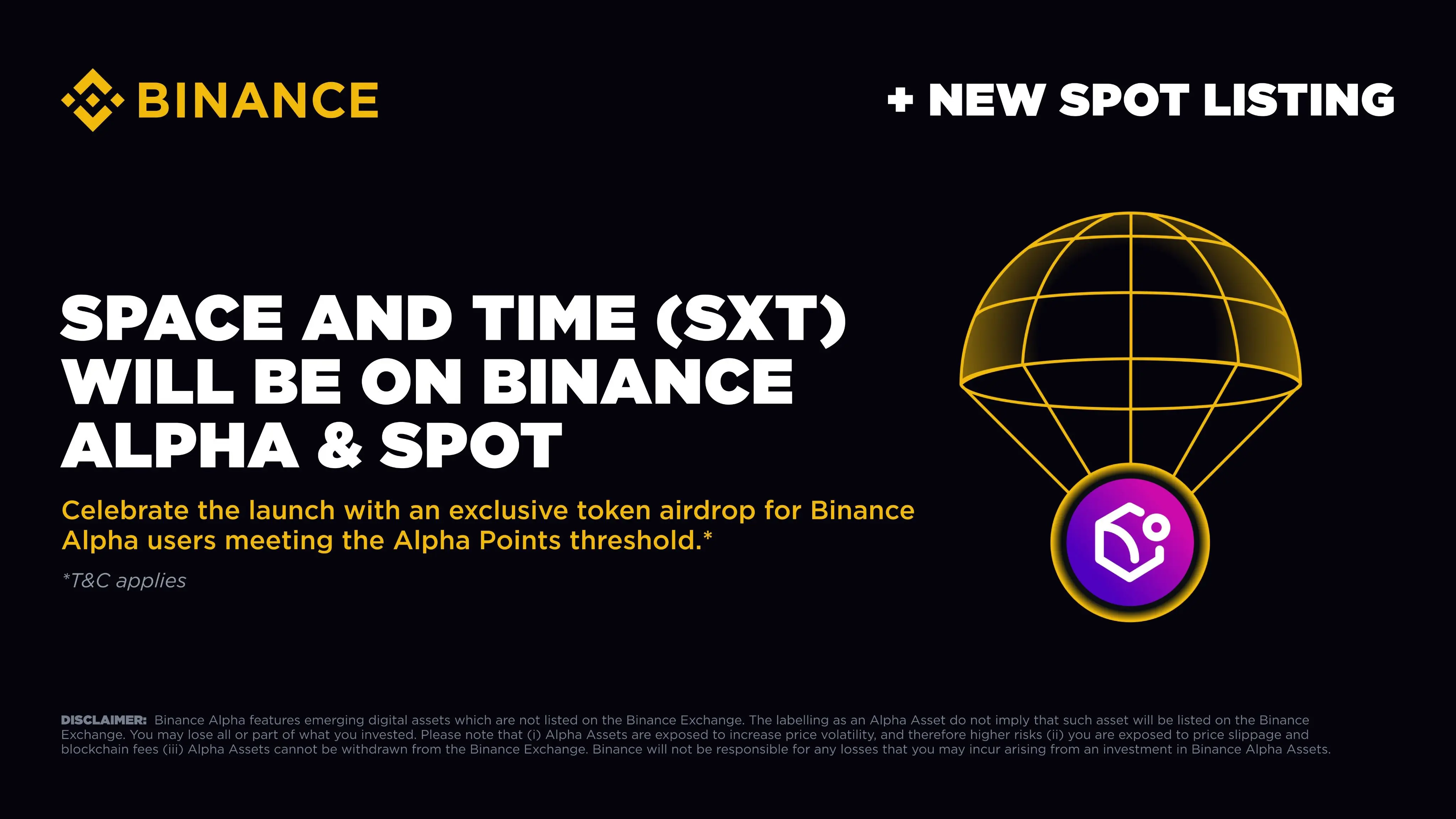 Space And Time Binance