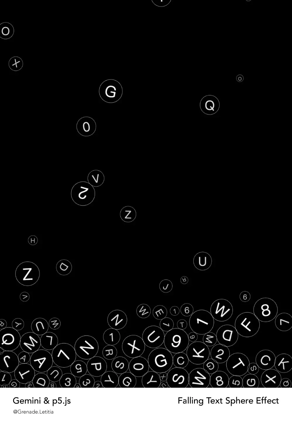 01 球體文字墜落特效