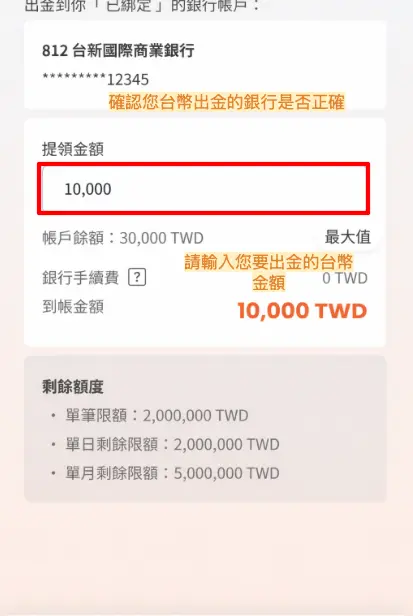 圖十三（輸入出金金額）