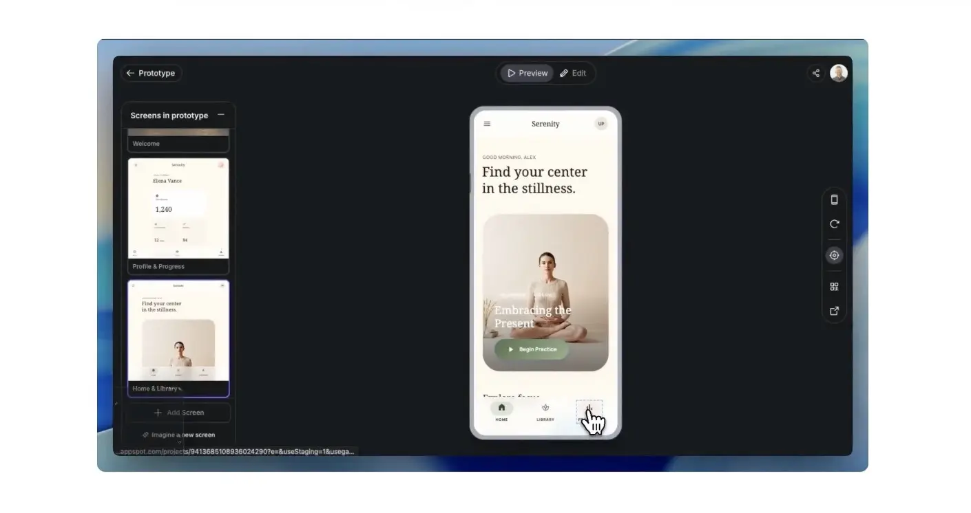 Google Stitch - Instant Prototypes