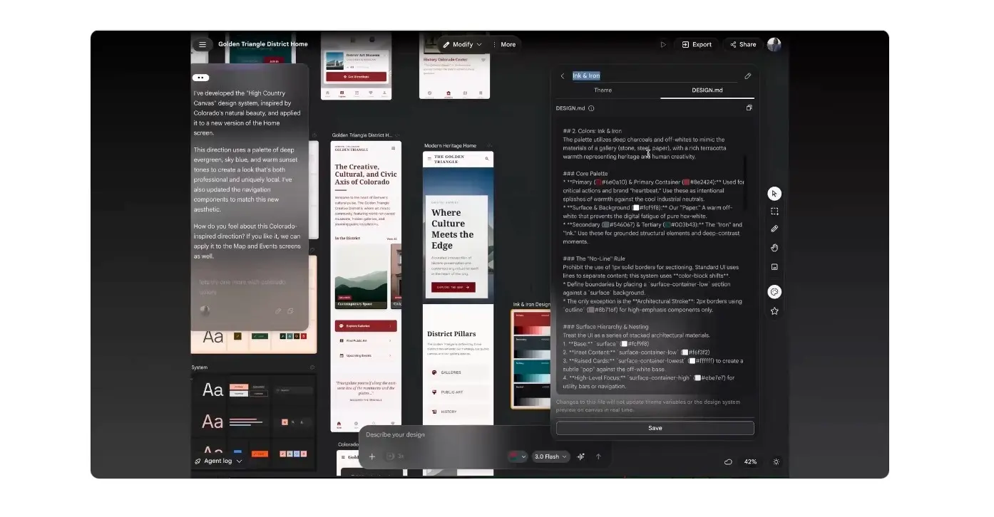 Google Stitch - Design Systems & DESIGN.md