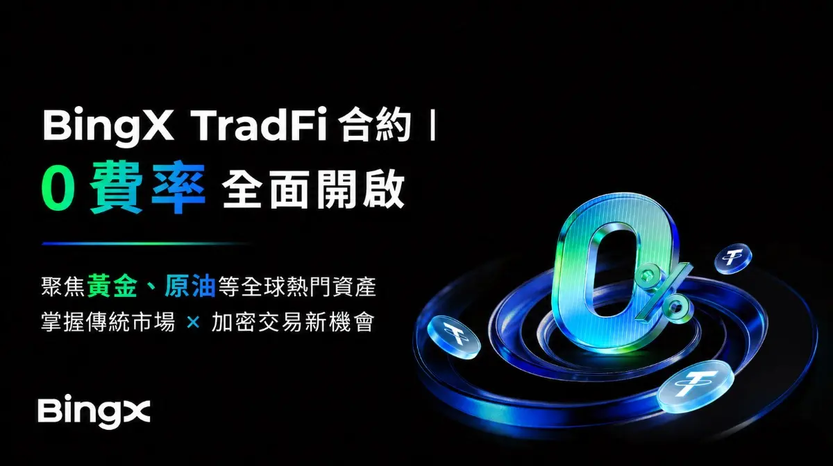 BingX TradFi 合約開啟 0 費率，聚焦黃金、原油等全球熱門資產