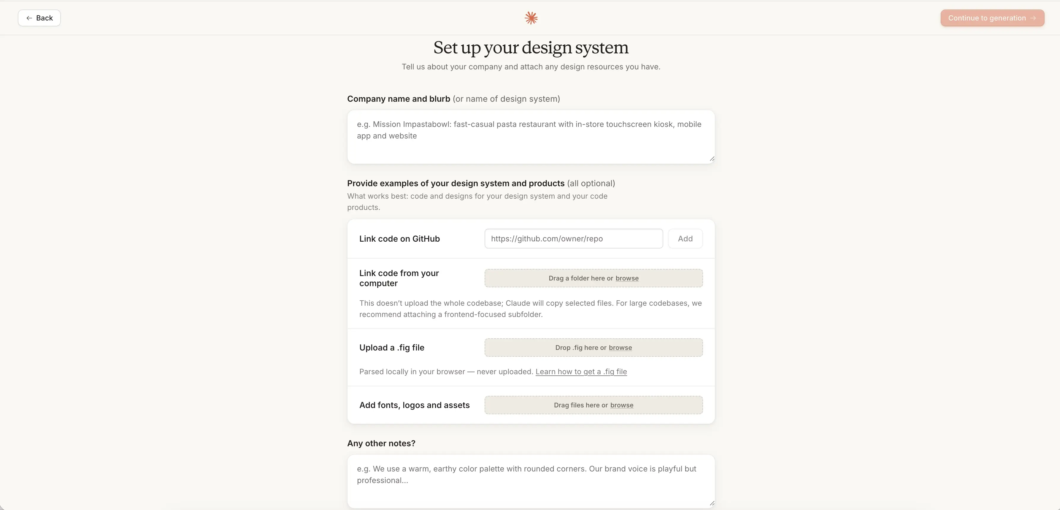 Claude 生成 Brand Design System