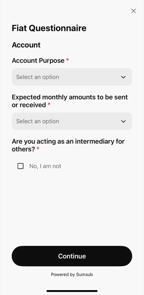 Plasma One Fiat Questionnaire，美元帳戶用途與每月金額