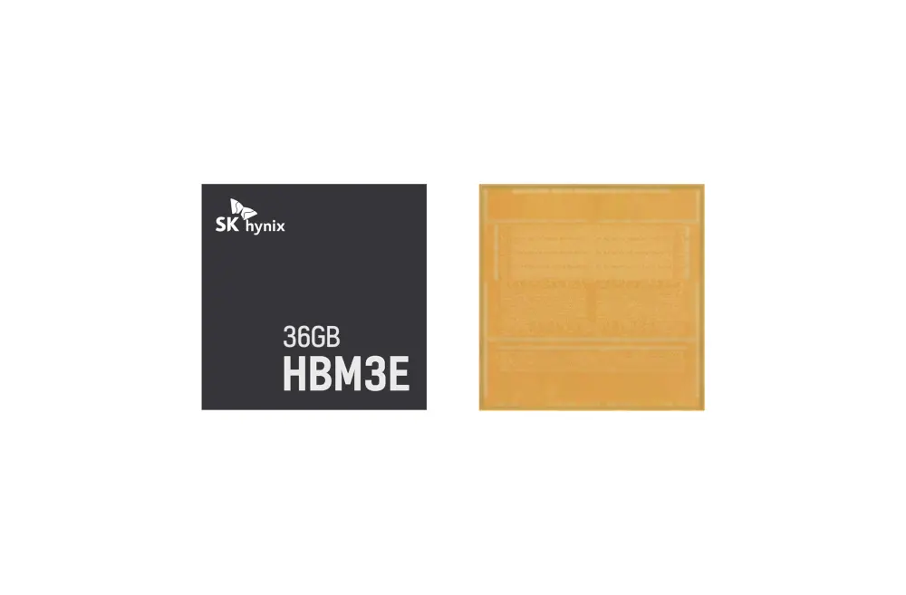 SK hynix 12 層 HBM3e 立體堆疊結構 - HBM 高頻寬記憶體