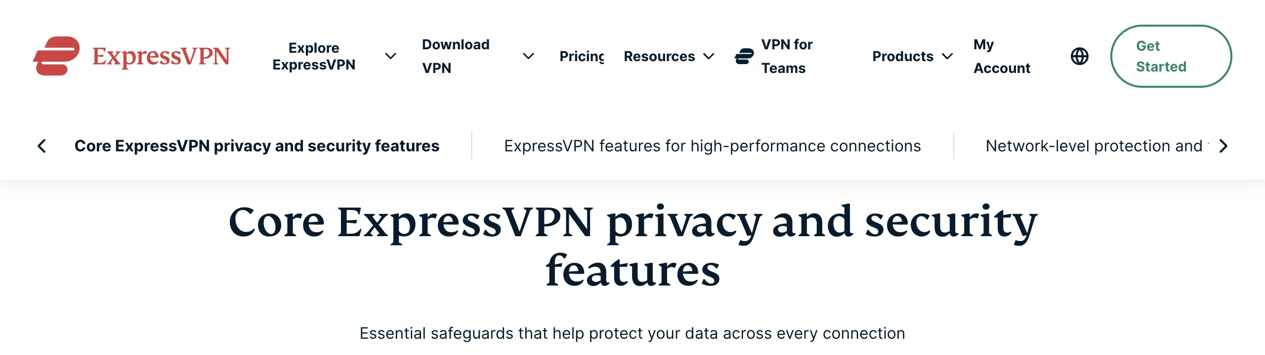 ExpressVPN 官方功能頁