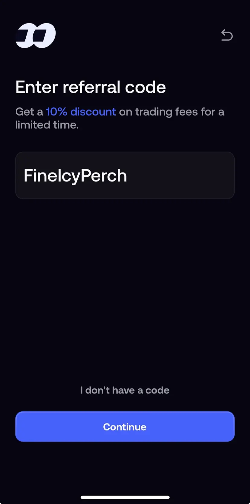 FOMO App 輸入推薦碼 FineIcyPerch，享交易手續費 10% 折扣