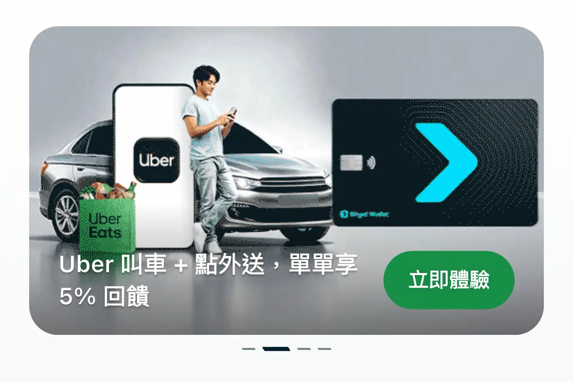 Bitget Wallet Card Uber 叫車與 Uber Eats 外送享 5% 回饋