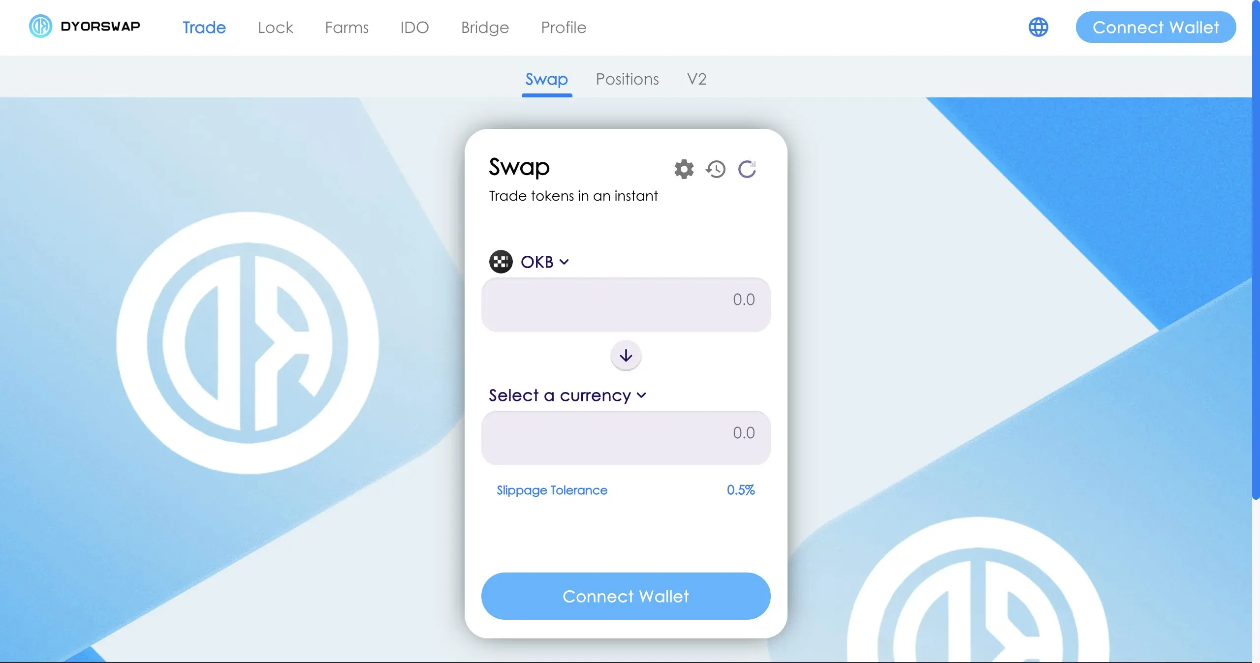 DYORswap 官方 Swap 交易介面