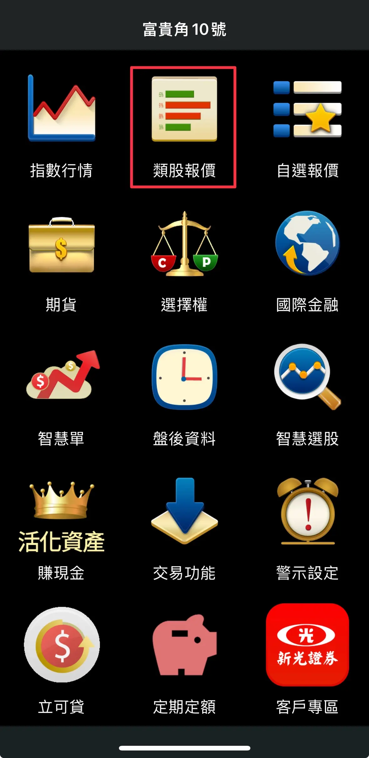 富貴角10號類股報價入口