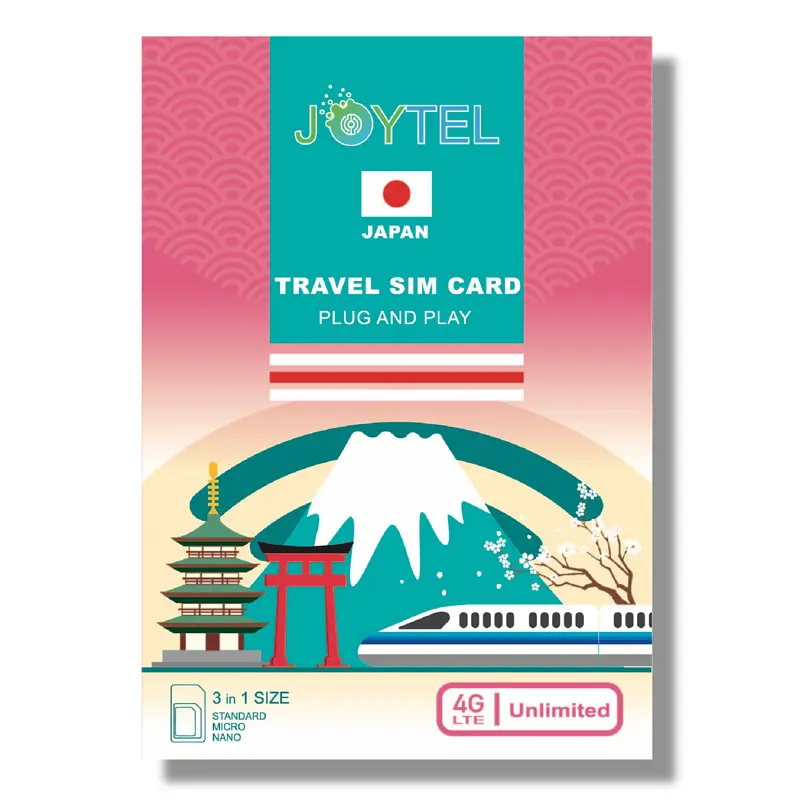Joytel 日本實體 SIM 卡商品示意圖