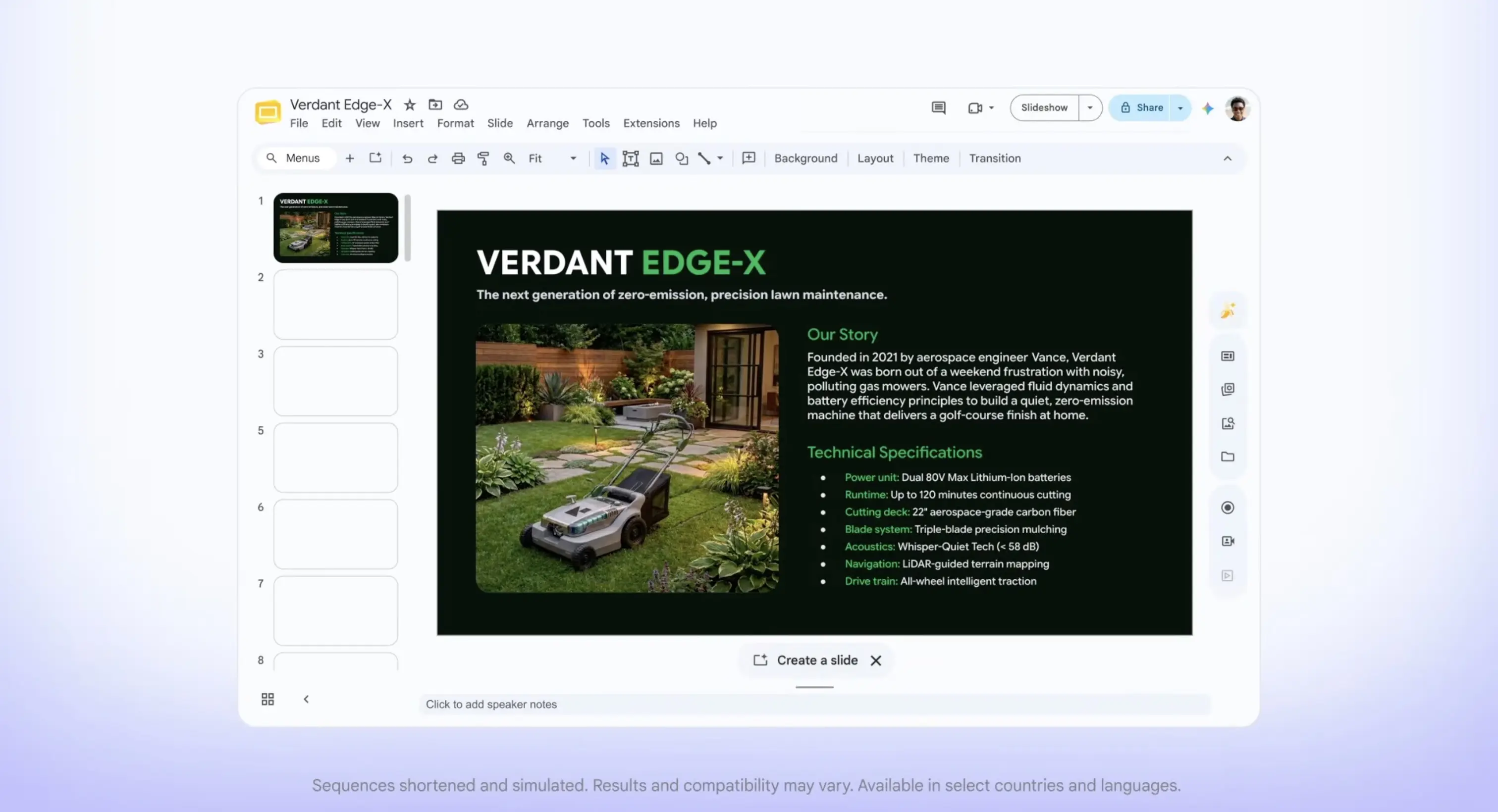 Google Pics-slides