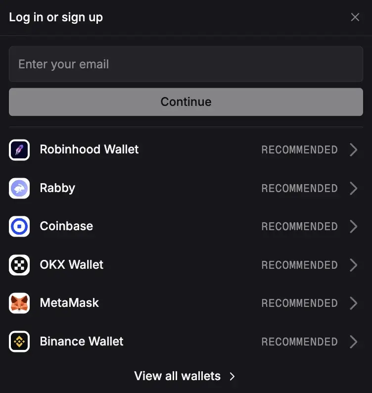 Lighter Robinhood Chain 支援 Robinhood Wallet 與 OKX Wallet 等錢包