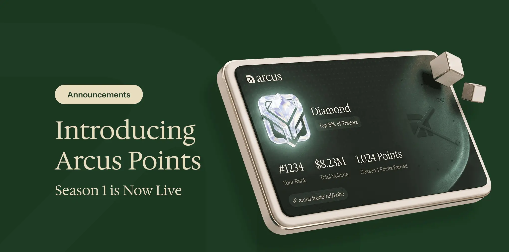 Arcus Points Season 1 正式上線官方主視覺