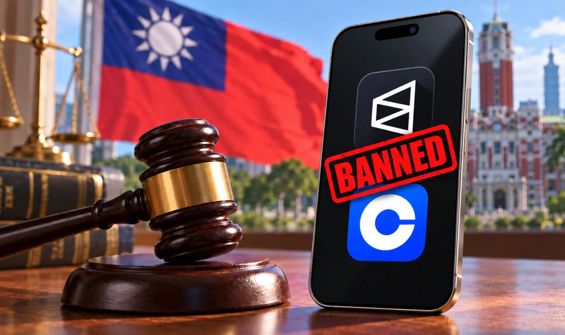 Coinbase、Polymarket 台灣遭封鎖!涉九合一選舉賭盤,USDC 下注恐觸法